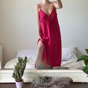 Gorgeous Babydoll Silky Satin Slip Maxi Dress